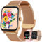 Montre Connectée Femme Sport Smartwatch: Repondre Appel Étanche 1.83 HD Écran Tactile Bracelet Connectee Fitness Tracker avec Podometre Moniteur de Sommeil Fréquence Cardiaque pour Android iOS(Or)