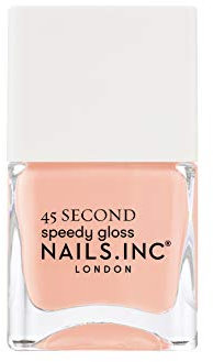 Nails Inc - CRUISING IN CARNABY STREET Quick Drying Nagellack - Zartes Pfirsich-Rosa - Schnelltrocknend in 45 Sekunden - Nagelstärkend mit Hexanal, Kalzium,Magnesium - Cruelty Free - Perfekte Maniküre