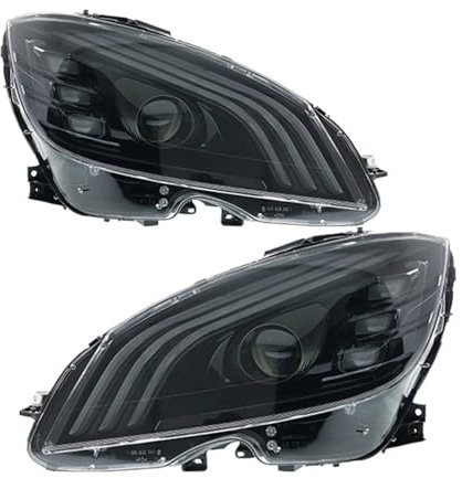 Auto-LED-Scheinwerfer Kompatibel for Benz W204 2007 2008 2009 2010 C-Klasse C200 C260 C300 Front-Tagfahrlicht Montage Modifiziertes Zubehör(Style A)