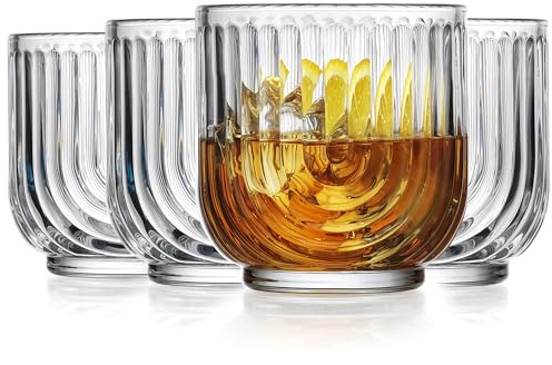 Set mit 4 Gläsern Arch Embossed On The Rocks, 325 ml, spülmaschinenfest