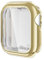 Hülle mit Displayschutz Kompatibel mit Apple Watch Series 10 42mm, Glas Ultradünne TPU Rundum Weiche Schutzhülle für Apple Watch Series 10 42mm, A-Gold