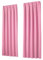 heimtexland Vorhang Blickdicht Thermovorhang Verdunklungsvorhänge 2er Set Kräuselband Deko Gardine isolierend Kälteschutz Sonnenschutz Ökotex Fensterdeko Typ139 Rosa HxB 245x135 cm