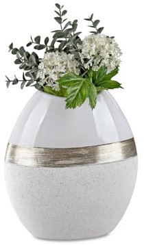 formano Vase Oval 25 Goldrand Dekovase mit Goldrand