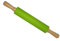 MAXXFREE Nudelholz mit Holzgriffe, Silikon Teigroller, Antihaft-Oberfläche, Backzubehör Backrolle Stabil & Langlebig für Backen Pie Crust, Pizza, Pasta (Grün 43cm)