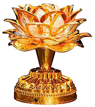 X-Institute Buddhistische Lampe, bunte Lampe, Schreibtischdekoration, Licht für Zuhause, Anbetung, Buddhismus, Tempeldekoration