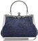 BAIGIO Pochette élégante pour femme - Sac de soirée vintage - Noir - Motif floral - Sac à main - Sac à bandoulière pour fête de mariage - Sac de mariée en dentelle - Sac à chaîne pour femme, b-bleu