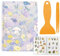 craspire Wiederverwendbares Sticker Aufbewahrungsbuch Sammelalbum A5 mit Pinzettenschaber Blanko Sticker Halter Organizer 40 Blatt Trennpapier Welpen Blumen Umschlag Wasserfest Zur Aufbewahrung von