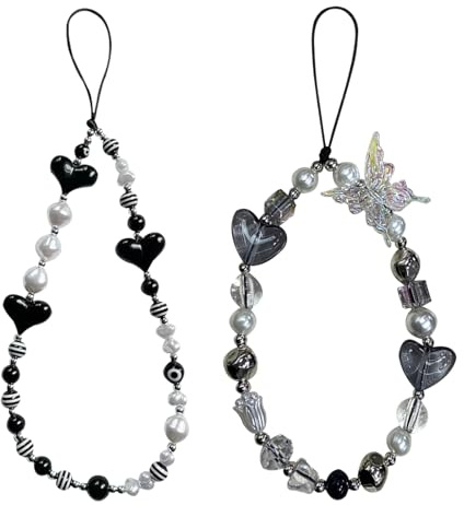 BSITSSS 2 Stück Handykette, Universelle Handyketten, Moden Handy Kette, Handyband für die Meisten Smartphones, Kamera, Schlüsselbund, Taschenlampe