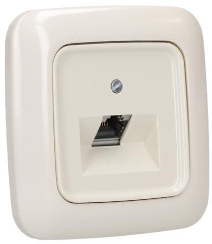 Busch-Jaeger Busch-Duro 2000 SI Set: UAE-Dose flex 136104030 mit Zentralscheibe + 2511-212 1-fach Rahmen Cremeweiß