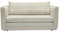 Miliboo Schlafsofa, 2-Sitzer, aus Cordstoff, Beige Leon