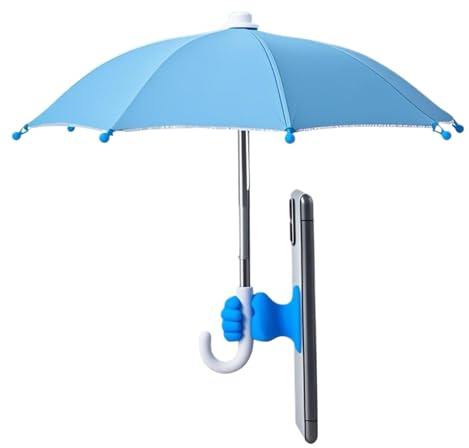 Genérico Paraguas Para Móvil | Visor Protector UV Para Smartphone - Paraguas Antideslumbrante Pequeño Con Ventosa Para Viajes, Motos, Bicicletas, Playa, Tablet, Silla Exterior Y Coche