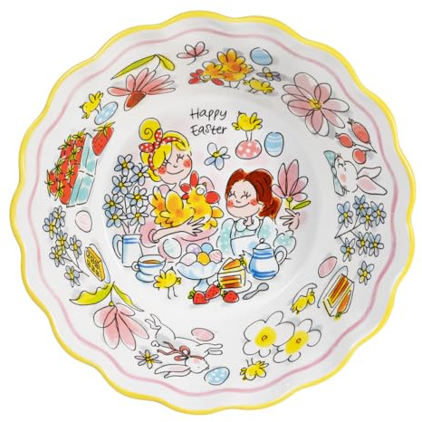 Blond Amsterdam Schale Frohe Ostern, 23cm | Keramik, Osterdesign, Für Salate & Snacks, Mikrowellengeeignet, Handwäsche empfohlen