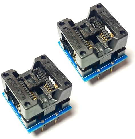 SOIC8 SOP8 to DIP8 Adapter Socket 200mil Wide Body Seat for T48,T76,RT809H,RT809F,T56,ezp2023,EZP2019,CH341 Programmer