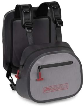 Fox Rage Pro Series Waterproof Chest Pack | Wading Chest Pack for Lure Fishing | Tackle Box Storage | Front 30cm x 10cm x 34cm | Rear 30cm x 10cm x 25.5cm | Durable Fabric | D-Rings | Code NLU142