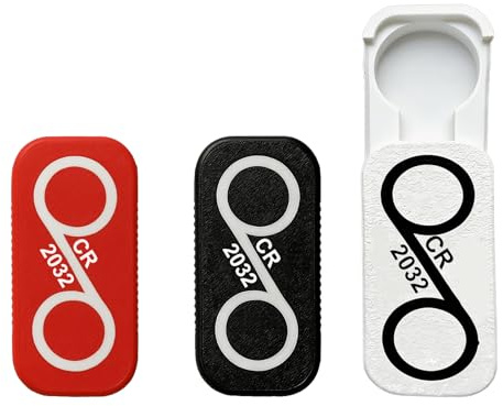 CR2032 Battery Holder Case Compatible with SRAM AXS Shifters, Ultra-Slim Portable Spare Battery Storage Vault for Electronic Shifting, Lightweight Cycling Accessory for Road and MTB (3-Pack)