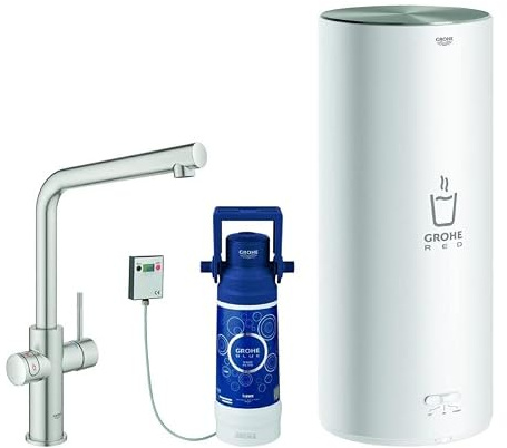 Grohe 30325DC1 Red Duo Armatur und Boiler, Größe L