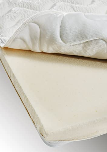 MatraMAXX Latex Topper| Härtegrad H2/H3 (50-120 kg) RG 65 | mittelfest | Höhe 6 cm | hochwertige Matratzenauflage 100% Latex (20% Naturlatex) | Made in Germany | 100x220 Tencel