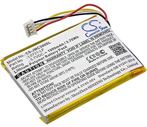 CS-JMC300SL Akku 1000mAh Kompatibel mit [JBL] Clip 3, Clip 3AN, 3SAND Ersetzt L0721-LF