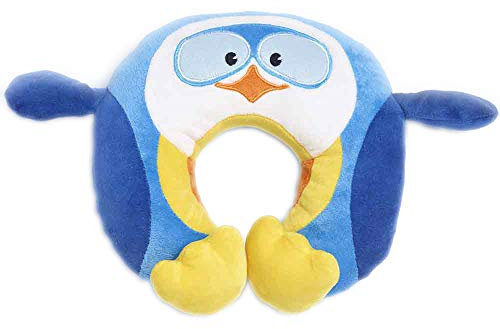 Travel Blue Kinder-Nackenkissen 281 Puffy der Pinguin Reisekissen Flauschiges Reisezubehör für den perfekten Schlaf bequem & erholsam in den Urlaub