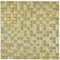 Mosaik Fliese Transluzent Glasmosaik Crystal gold Glas für WAND BAD DUSCHE KÜCHE FLIESENSPIEGEL THEKENVERKLEIDUNG BADEWANNENVERKLEIDUNG Mosaikmatte Mosaikplatte | 10 Mosaikmatten