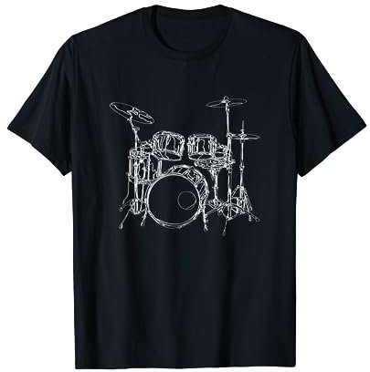 Vintage Rock Musik Schlagzeuger Drum Kit Drummer T-Shirt