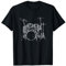 Vintage Rock Musik Schlagzeuger Drum Kit Drummer T-Shirt