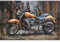 H. Packmor GmbH 3D Metallbild Wanddekoration Wandbild Motorrad Metall antik Shabby 120x80 cm
