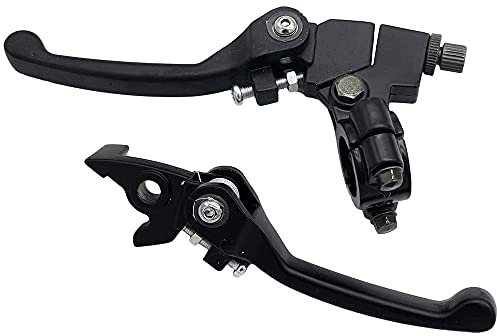 ANCLLO Black Folding Aluminum Clutch Brake Lever for 22mm Handlebar 110cc 125cc 140cc TTR 125cc SSR Xmotos Apollo 125 Pit Dirt Bike Motorcycle