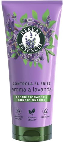 Herbal Essences Controla El Frizz Acondicionador Aroma A Lavanda 250ml Para Pelo Encrespado. Hidrata. De Origen Natural Ingredientes De La Fórmula