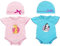Diealles Shine 2er-Pack Puppenkleidung 35-43CM für New Born Baby Puppen, Puppenzubehör Puppenkleider für 14-17 Zoll Baby Puppen