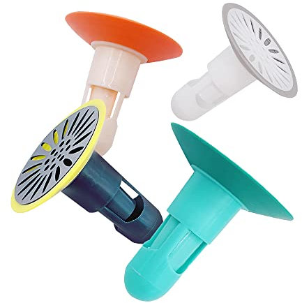 XINGSUI 4 Sätze Silikon Waschbeckenstopfen,Bodenablauf,Abflusssieb,Waschbecken Filter,Haarfänger,für Boden, Wäsche, Küche und Badezimmer(4 Farben)