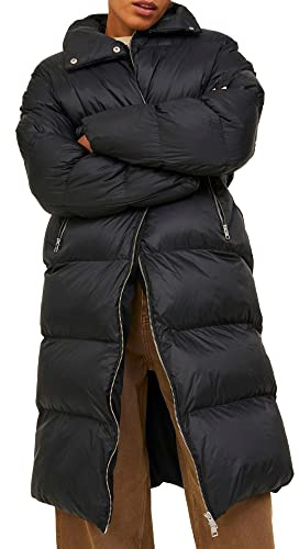 JACK & JONES Women's Long Padded Parka Jacket Coat Long Sleeve Winter Coat Warm Puffer Jacket
