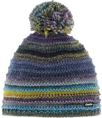 Eisbär Mütze Herren & Damen Mikata Pompon - Unisex mit Fleece Futter schützt vor Kälte und Wind - kuschelig weiche Bommelmütze Pudelmütze Haube aus Österreich