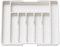 Lifewit Range Couverts, Plateau d'Ustensiles Extensible pour Tiroir, Organisateur de Tiroir Réglable pour la Cuisine, Rangement Compact en Plastique pour contenir des Cuillères, Fourchettes, Blanc