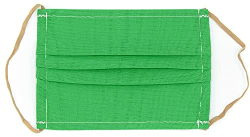 4business 10 Stück Stoffmaske Community | Unisize | hochwertige Baumwolle | waschbar | wiederverwendbar (grün)