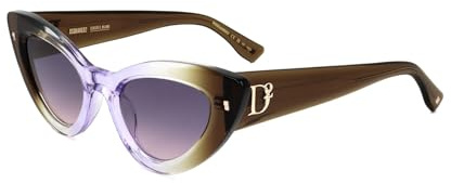 Dsquared Unisex D2 0092/s Sonnenbrille, 2RO/O9 BROWN LILAC, 51