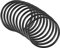 QUARKZMAN 1 Stück Nitrilkautschuk Nitrilring O-Ring Dichtung 25mm x 22mm x 1,5mm für Wasserhahn Klempner Reparatur Dichtung Verbindung, Schwarz