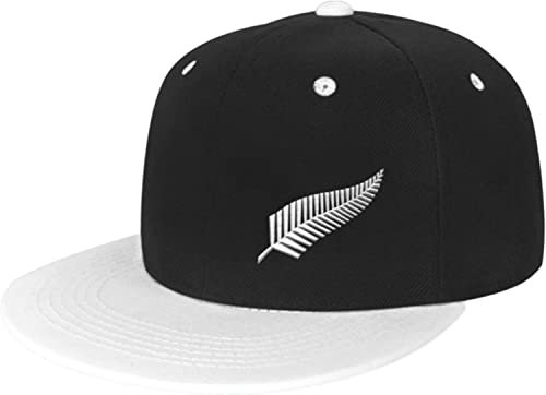 New Zealand Maori Farn Baseball Cap Classic Snapback Hat Cap Hip Hop Style Flat Bill Adjustable, Fotofarbe, One size