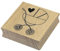 Artoz Stempel – Holzstempel – „Kinderwagen“ – 60 x 60 mm – Motivstempel zum Kartenbasteln für Einladungen zur Taufe, Grüße zur Geburt oder Deko zur Baby Shower Party