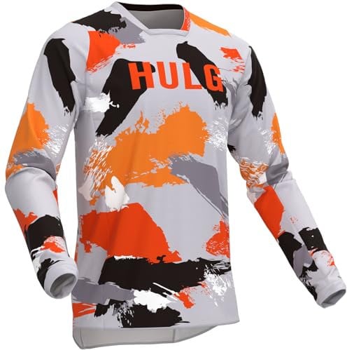 MTB-Trikot,Fahrradtrikot Herren Langarm,fahrradshirts Herren Langarm,MTB Tshirt,atmungsaktives Material, Schnell Trocknend,antibakteriell,Geeignet Für Viele Outdoor-Sportarten (Style-01,L)