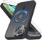 Mootobo for iPhone 14 Plus Case 4 in 1 Strong Magnetic with 2 Screen Protector + 1 Camera Protector, Support MagSafe Accessories, Military-Grade Protection Case for iPhone 14 Plus 6.7 inch - Black