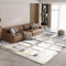 Vamcheer Teppich Wohnzimmer Flauschig Waschbar - 120X170 Schlafzimmer Teppich rutschfest,Teppiche Gegend Moderner, Eingedickter Schwamm Komfort Updrade, für Arbeitszimmer, Büro,Super Weich,Gelb/Grau