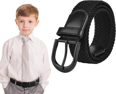 flintronic Kinder Gürtel, Gürtel für Kinder, Elastischer Geflochtener für Jungen Mädchen, Flechtgürtel Stretch Stoffgürtel für Hosen Jeans, Ein Vielseitiger Gürtel für Teenager Junioren
