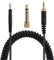 Alphatec HD518 HD558 HD598 HD599 HD579 Ersatz-Audiokabel, kompatibel mit Sennheiser-Kopfhörern, 3,5 mm (6,35 mm) auf 2,5 mm Stereo-Klinkenstecker, Spiralkabel, 1,4 Meter, Schwarz