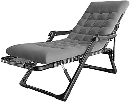 JKJZSALJ Cadeau D'Été Chaises Longues Fauteuils Inclinables Hions | Chaise De Jardin Inclinable Pliante Rembourrée avec Repose-Pieds | Transats avec Porte-Gobelet Independence