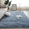 Swsen Teppich Wohnzimmer Super Weich - Shaggy Teppiche Flauschig Anti-Rutsch Unterseite - Moderner Carpet Waschbar Langflor Hochflor Teppiche 160x230cm, Seeblau