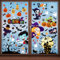 YIHELU Halloween Aufkleber, Halloween Fensteraufkleber Wiederverwendbares Halloween Aufkleber-Set Halloween Party Dekoration