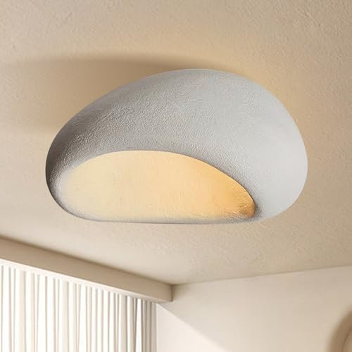 Deckenleuchte für Schlafzimmer Wohnzimmer Esszimmer Küche Flur, Deckenlampe Led Leuchte im Japanischen Stil,Weiße Einfache Deckenlampen(45 CM)