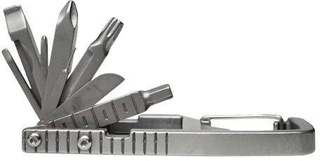 PELZ 12-in-1 Carabiner Multitool with Bottle Opener & Screwdrivers