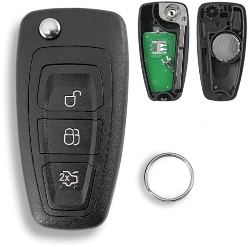 ID83 Chip 3 Tasten Fernbedienungs Schlüssel Für Ford Focus Transit Galaxy Mondeo C-Max S-Max Connect Custom 433MHZ Fccid: 5WK49986 Schlüsselring